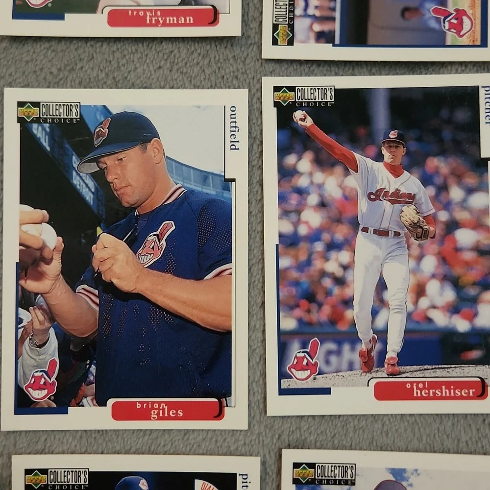 Vintage Upper Deck 1998 Collector's Choice Cleveland Indians Baseball Cards